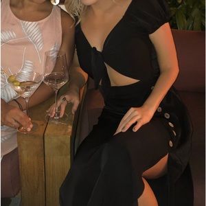 Princess Polly black midi dress